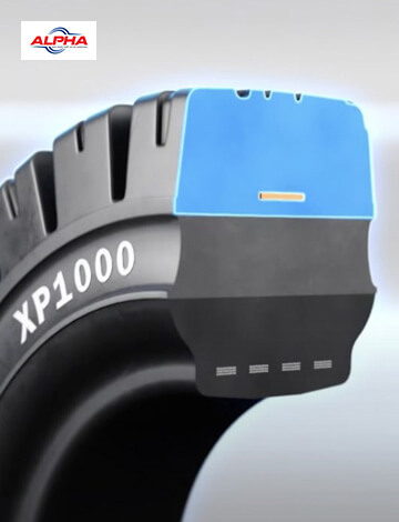 Cấu tạo 3 lớp vỏ xe nâng Trelleborg 650-10
