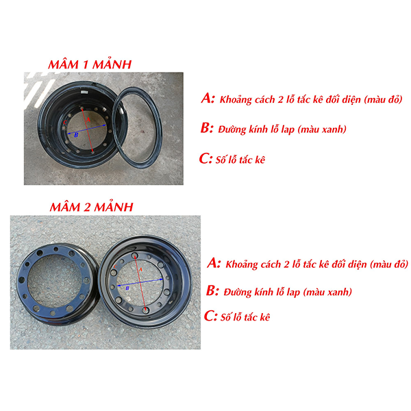 Hướng dẫn đo mâm xe nâng